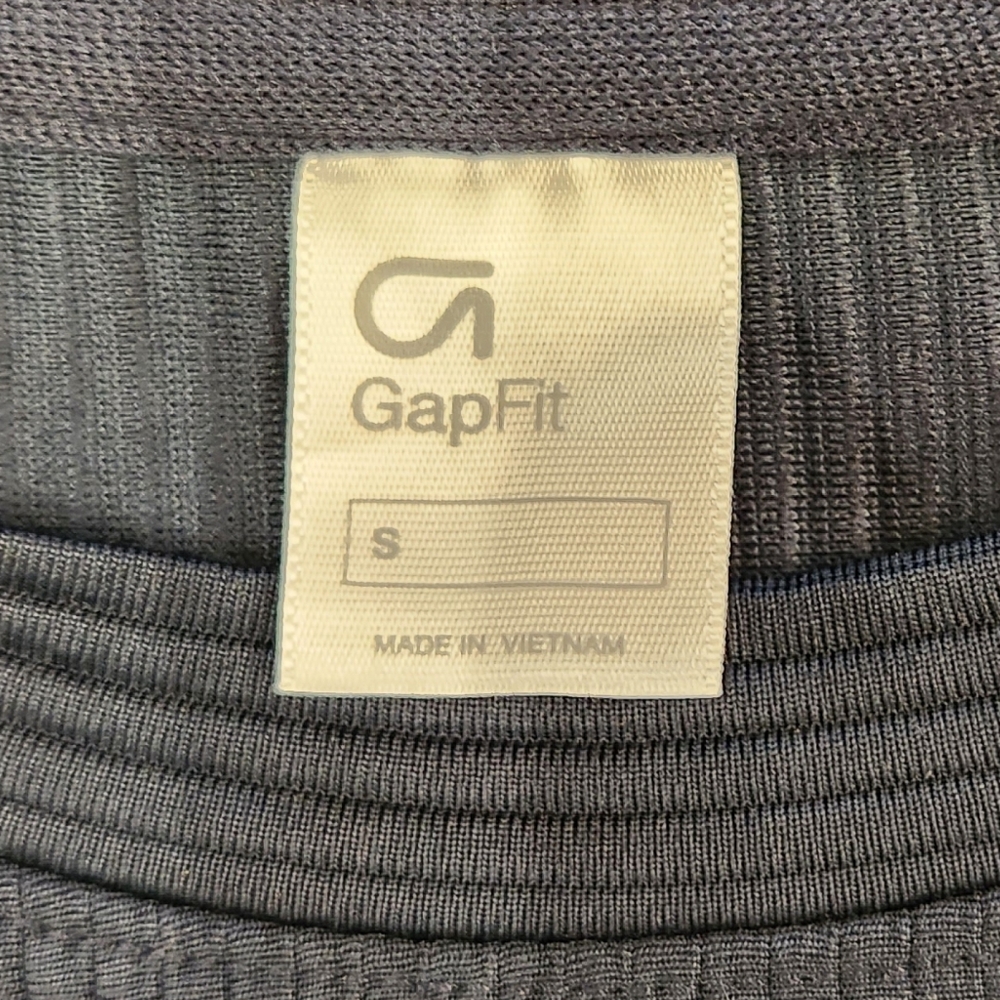 GAP Blue Crew Neck Stretchy Sweater with Seam Detail - Picture 3 of 6